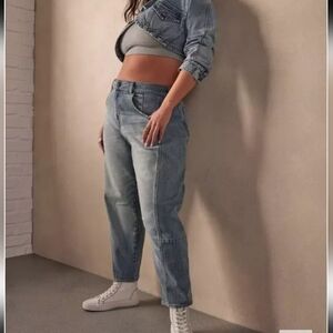 Torrid Festi High Rise Cropped Barrel Jeans Sz 18